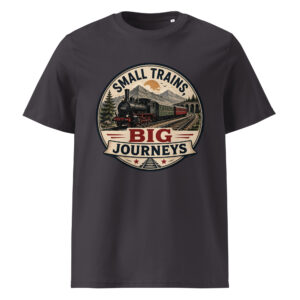 Unisex Organic Cotton T-Shirt Small Trains