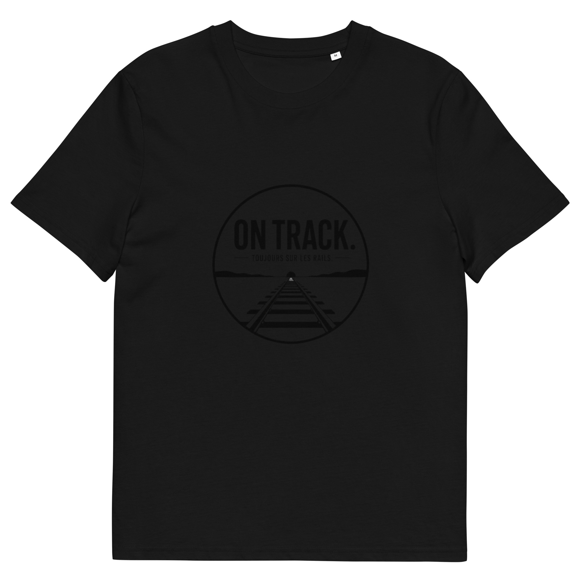 Unisex Organic Cotton T-Shirt On Track - Image 2