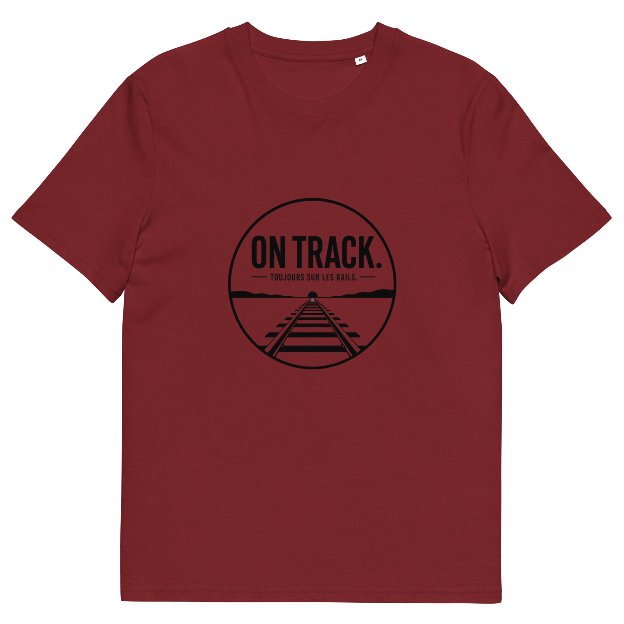 Unisex Organic Cotton T-Shirt On Track - Image 5