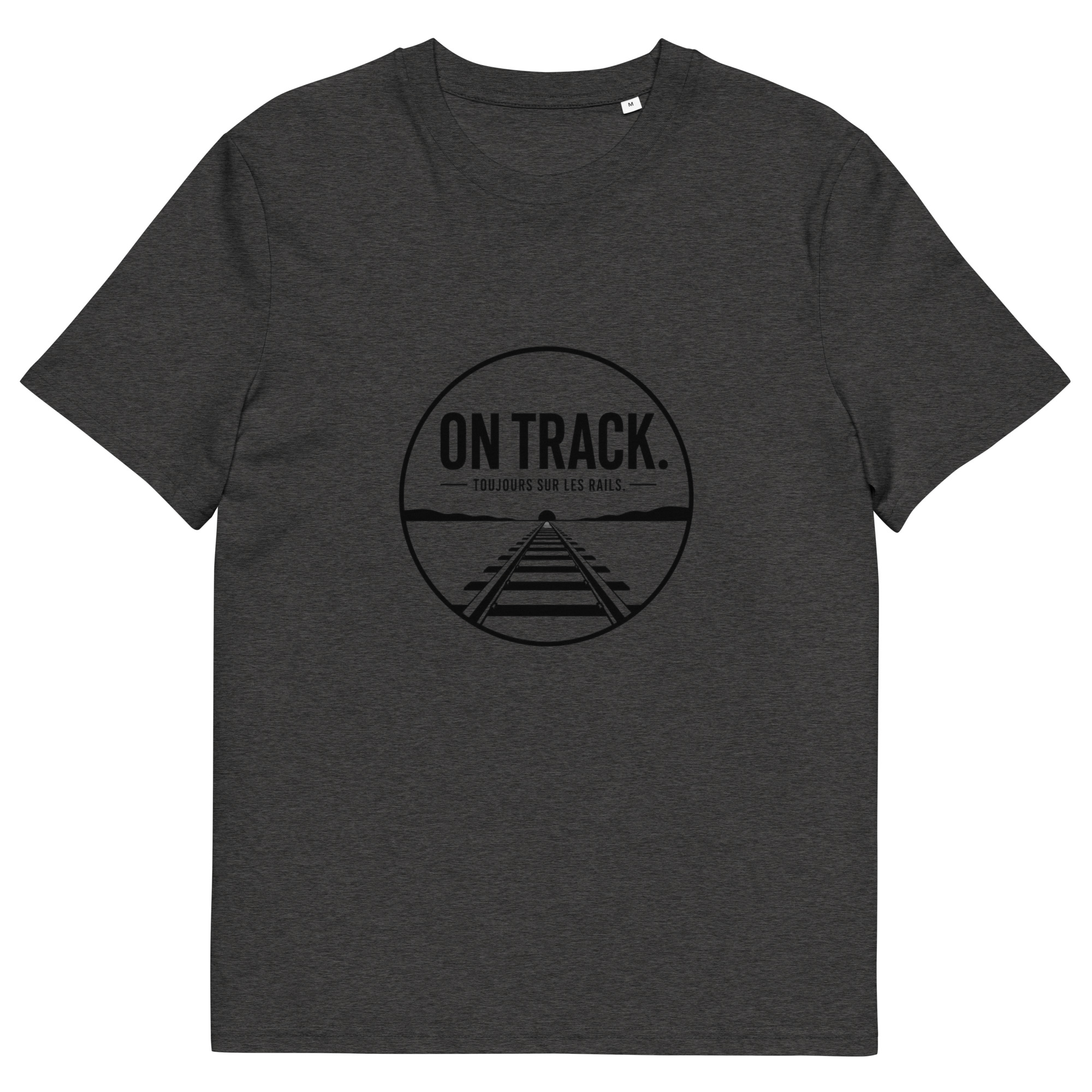 Unisex Organic Cotton T-Shirt On Track - Image 4