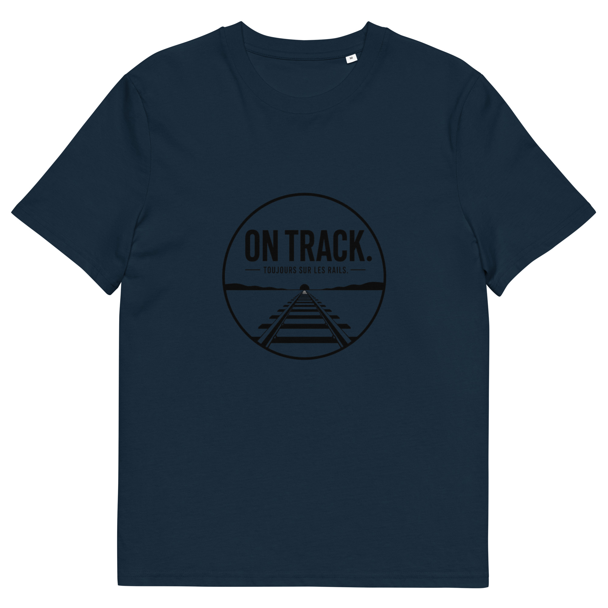 Unisex Organic Cotton T-Shirt On Track - Image 3