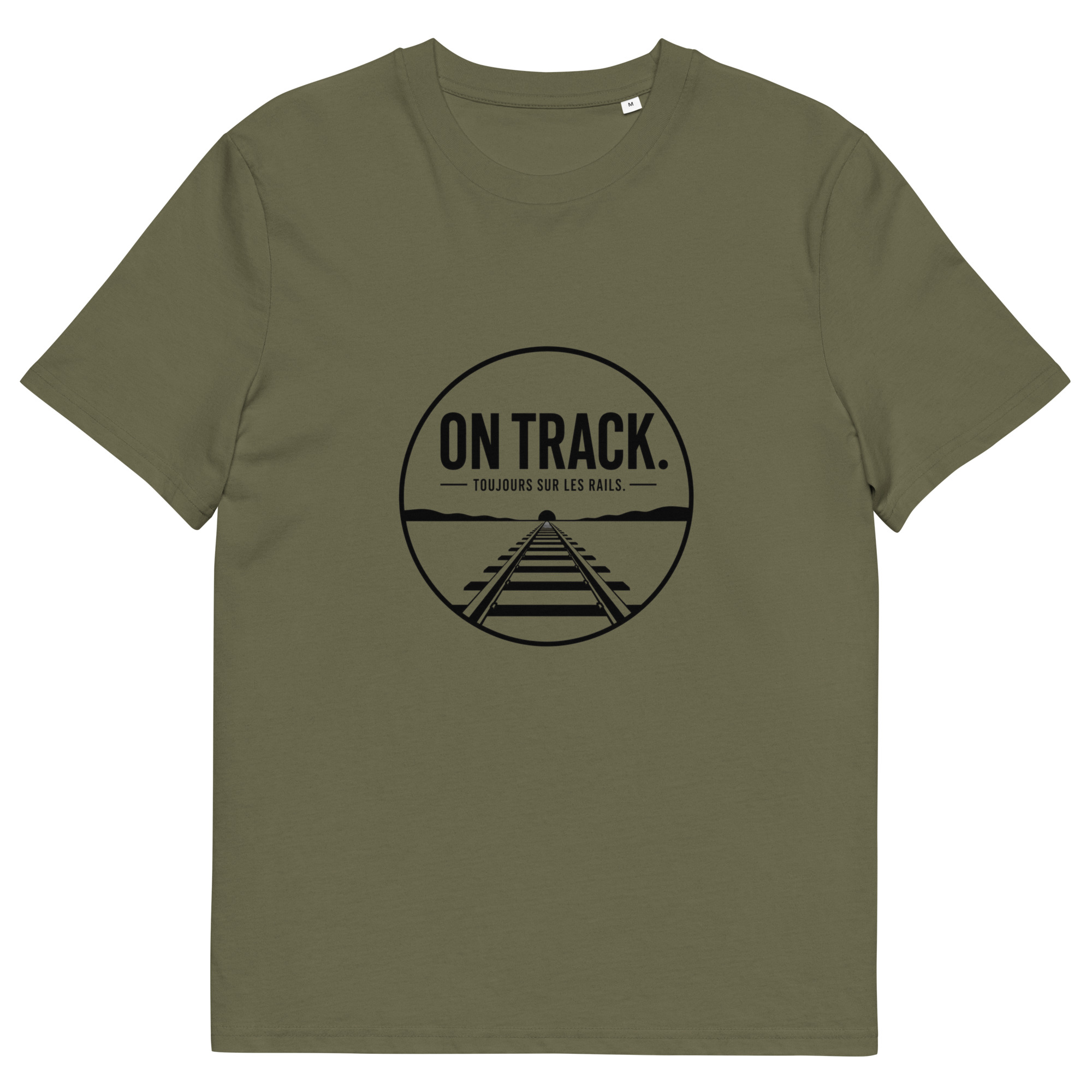 Unisex Organic Cotton T-Shirt On Track - Image 9